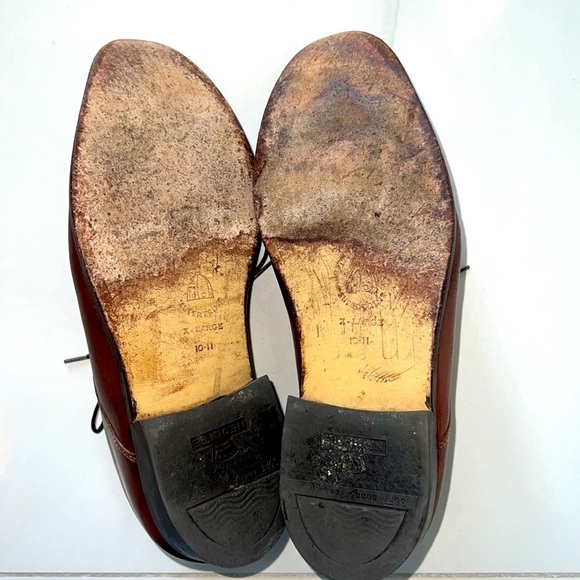Cole Haan Neolite Heel Brown Lace Up Leather Shoes Size X Large 10-11 - Picture 4 of 7